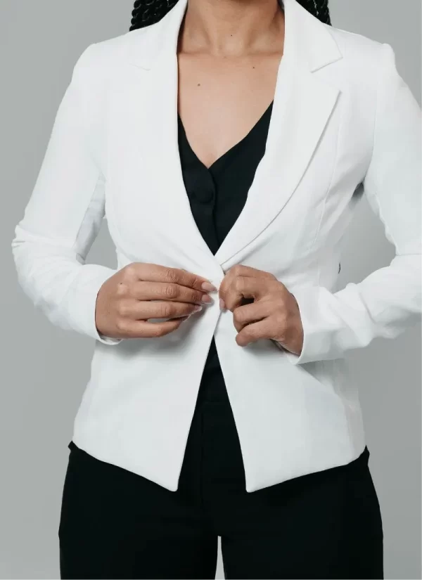 Blazer Feminino Aurora – Branco Neve - Image 2