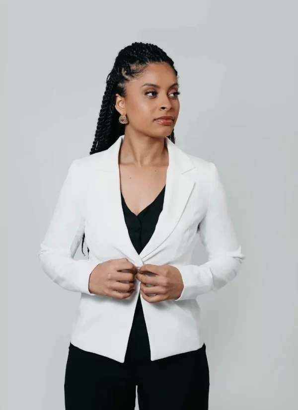 Blazer Feminino Aurora – Branco Neve