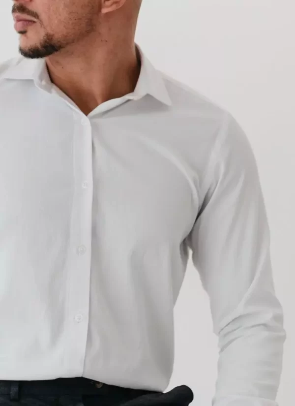 Camisa Masculina Clássica - Branca - Image 3