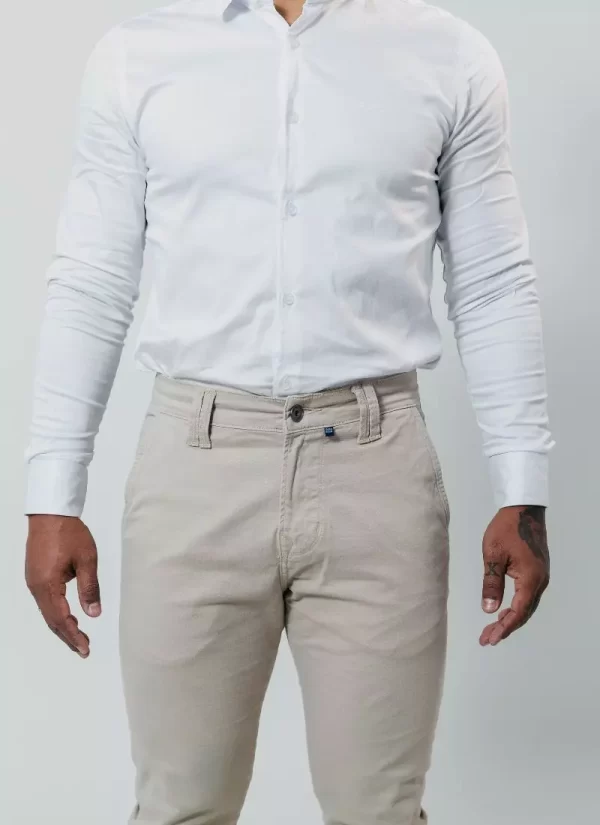 Camisa Social Masculina Essence - Branca - Image 4