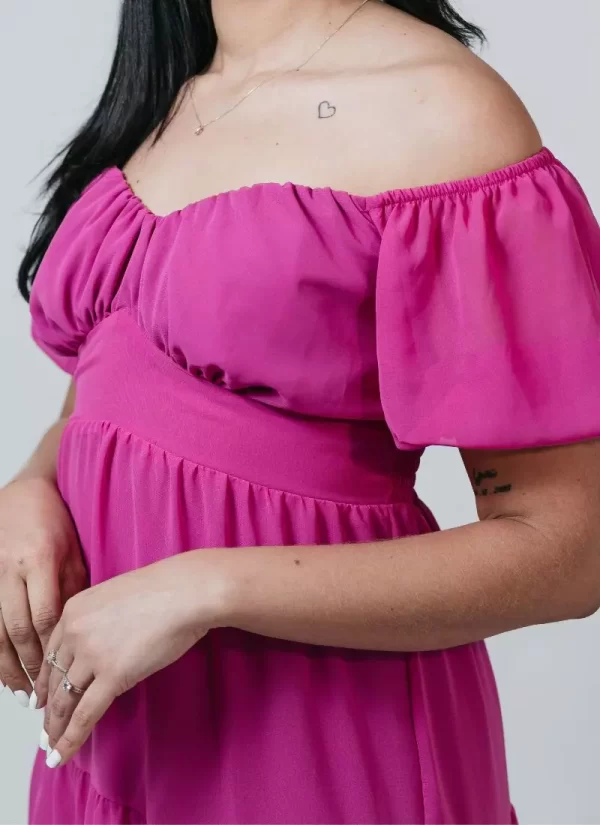 Vestido Encanto Ciganinha – Rosa Profundo - Image 2